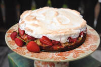 Rhubarb Strawberry Torte 